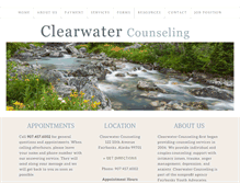 Tablet Screenshot of clearwatercounselingak.org